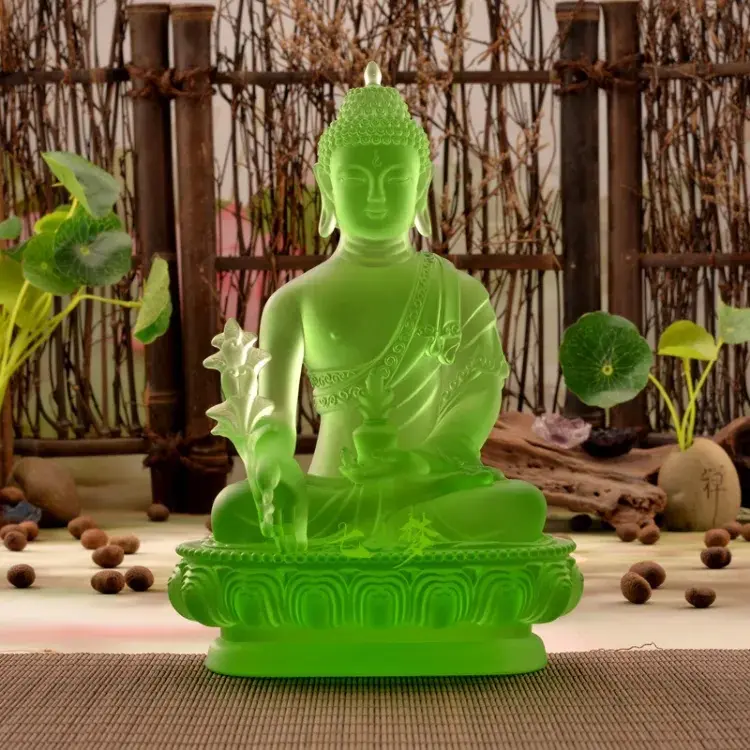 Tượng phật dược sư lưu ly đủ 5 màu đồ thờ cúng Decor Decor Phòng Trang Trí Nhà 4