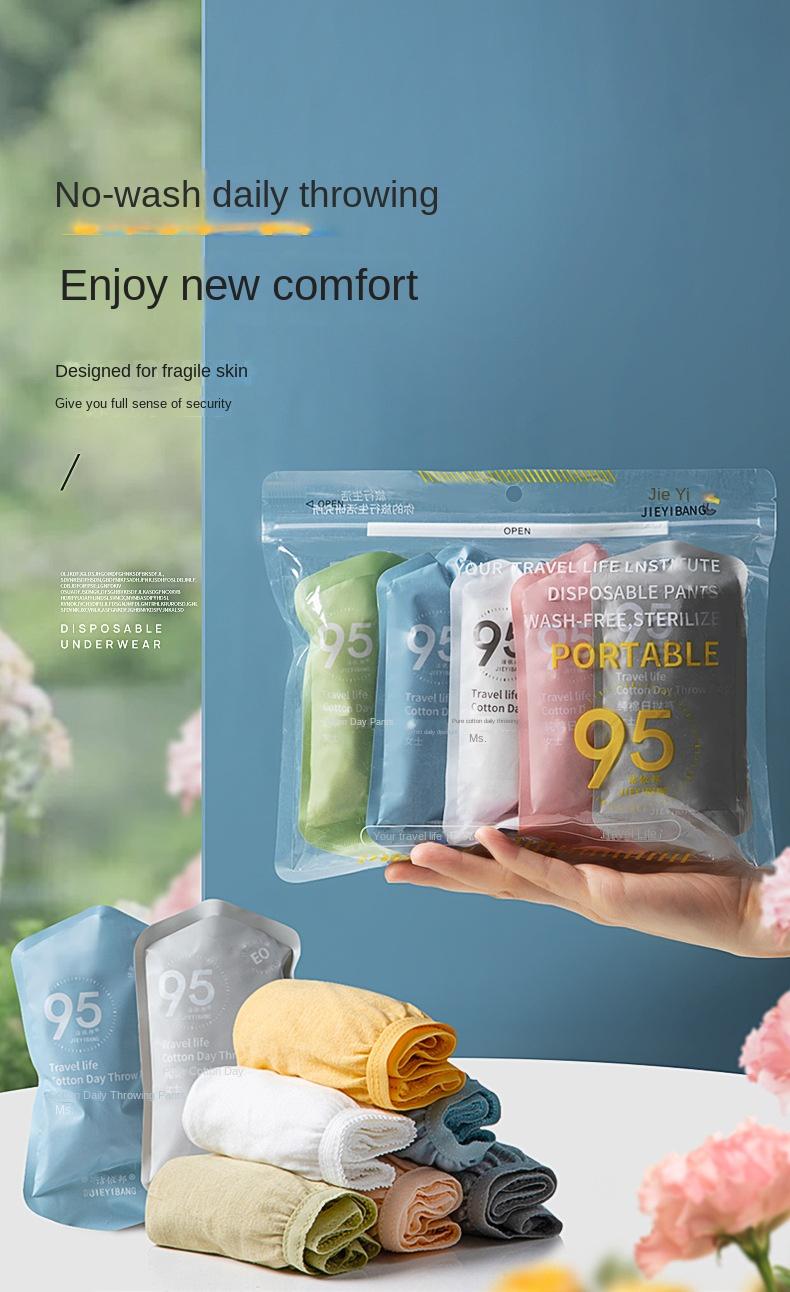 Product Introduction of Disposable underwear ladies cotton disposable shorts sterile men's travel supplies maternity portable. 0
