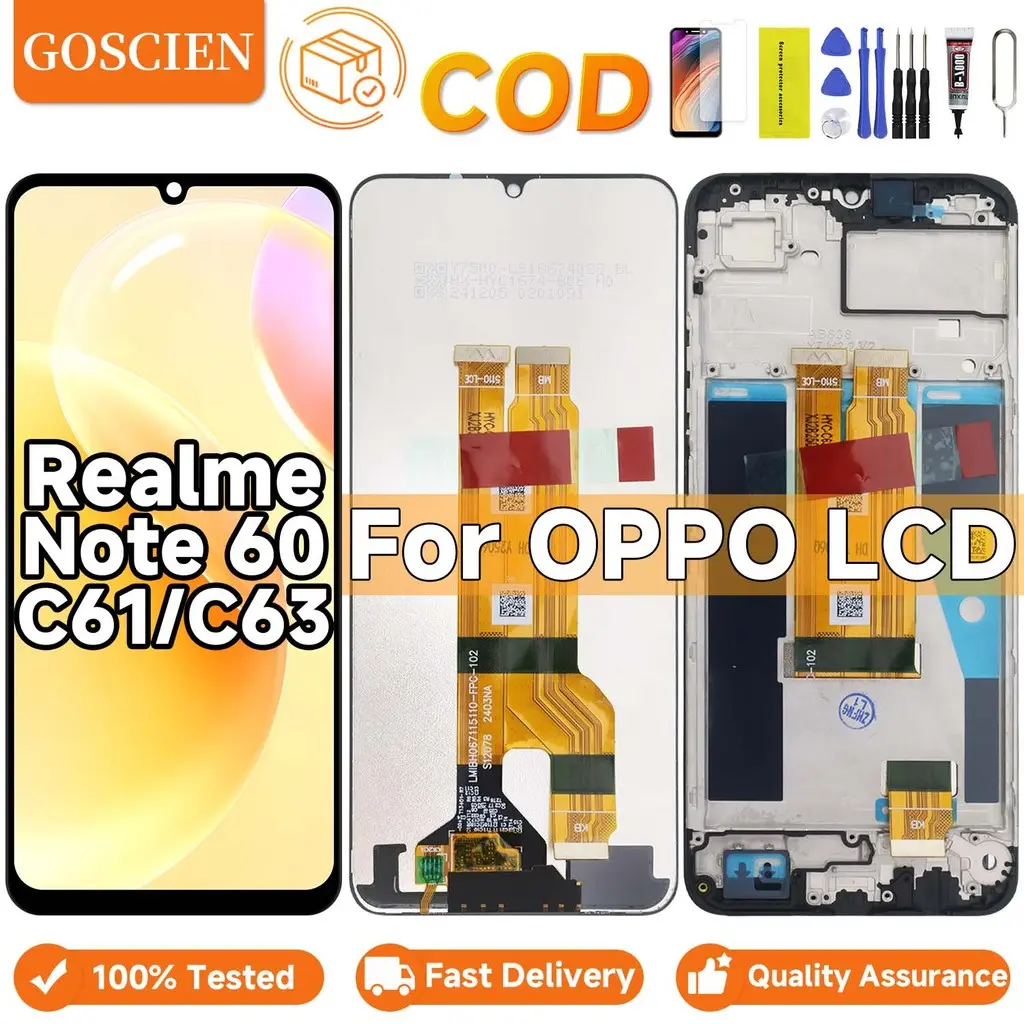 OEM For Realme Note 60/Note 60X/C61/C63 LCD Display RMX3933 RMX3939 ...