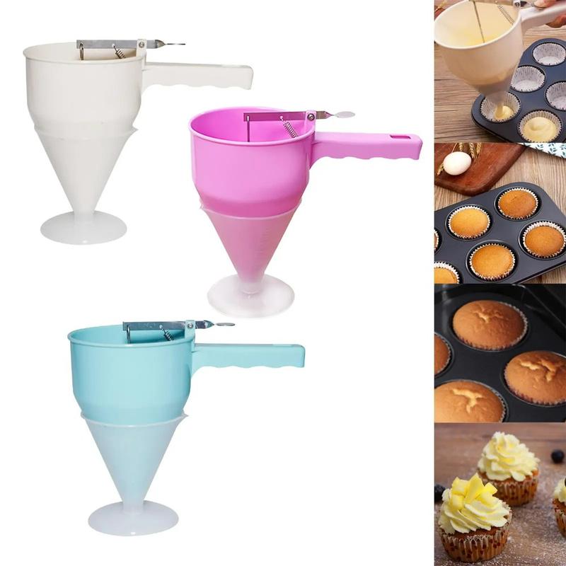 Batter Dispenser Funnel Mix with Handle Batter Mixer for Baking ...