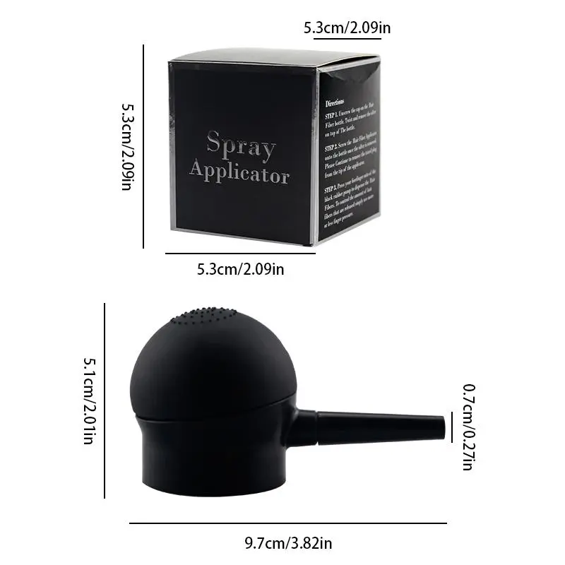 Hair Fiber Applicator Spray Head, Silicone Hair Fiber Spray Head, Hair Thickening Spray Head, Heatless Styling Tool for Men & Women 1