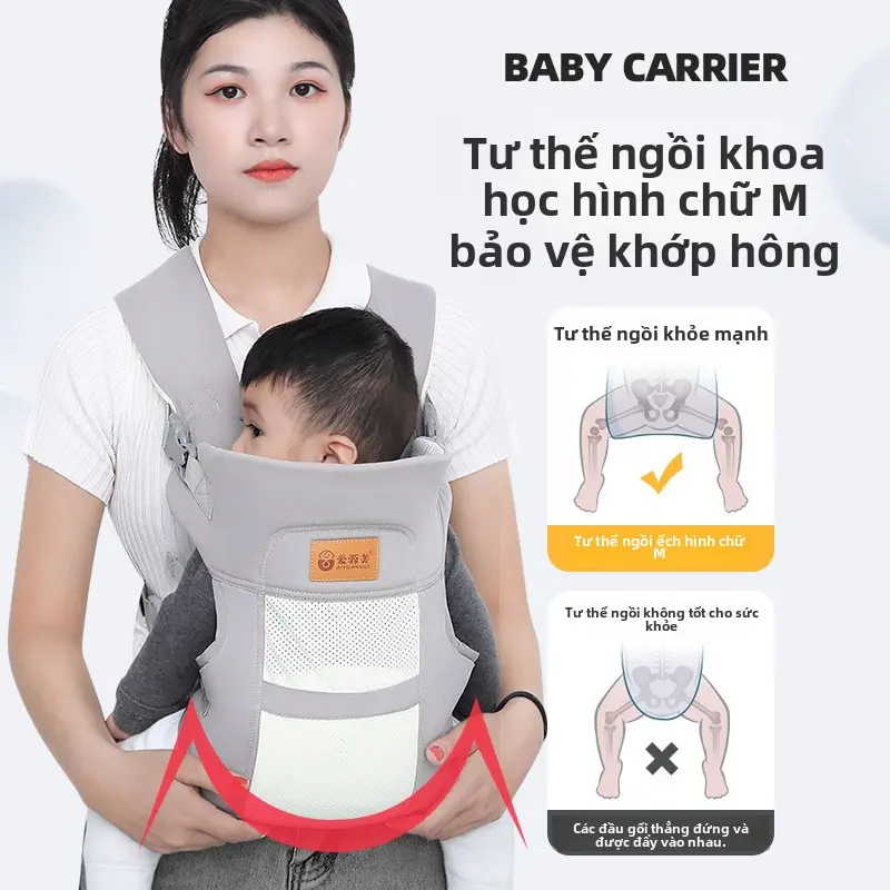 Dây Đeo Vai Cho Em Bé Dụng Cụ Hữu Ích, Cầm Trước Ngang, Cho Trẻ Sơ Sinh Và Trẻ Sơ Sinh, Sử Dụng Hai Mặt Trước Và Sau, Đơn Giản Và Nhẹ, Đa Năng 2