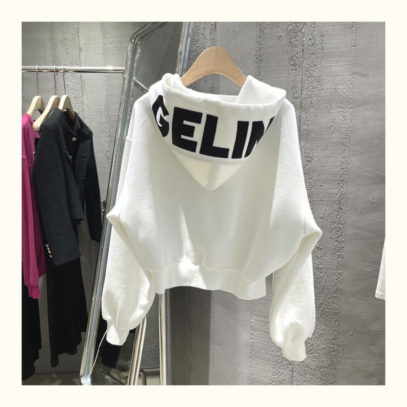Product Introduction of Short Hoodie Women's Thin Fish Scale Zipper Hooded Jacket 4