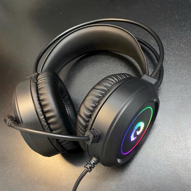 ￼Tai Nghe Gaming Chụp Tai Chữ E Có Mic Jack Cắm USB Âm Thanh 7.1 Fullbox Bass Cực Hay Cho Pc, Laptop chất lượng Nhét Tai Nghe Nhạc ( không dùng cho điện thoại ) headphones