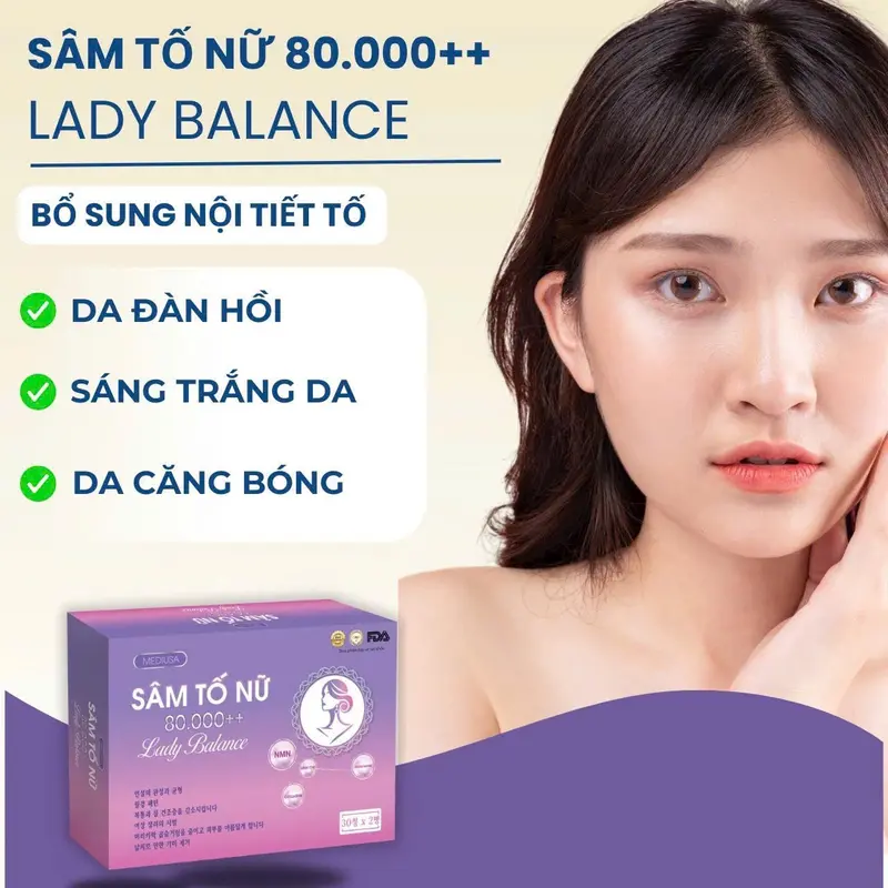 (Mẫu Mới) Combo Viên Uống Sâm Tố Nữ 80.000 - 1 Hộp 2 Lọ Tổng 60 Viên + 2 Hộp Vitamin E Đỏ 3