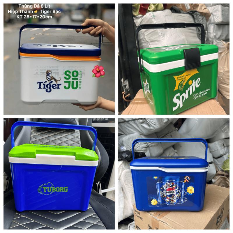 Thùng Đá Giữ Nhiệt 8L 29 x 22 x 22.5cm K.Mãi Sprire/Pepsi - Bag