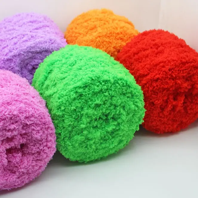 Len xù 100gr (1 cuộn) nhiều màu ở phần mô tả