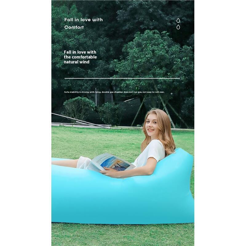 Product Introduction of Pillow style outdoor portable lazy air sofa, foldable inflatable bed, sleeping bag 3