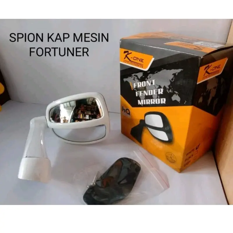 Spion kap mesin fortuner spion tanduk blind spot spion pojok hitam silver putih abu Car 1