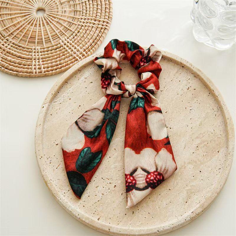 Scrunchie Dây buộc tóc Streamer Van Gogh, Hoa hồng hoang dã mới, Băng đô sơn dầu Sa tanh bầu trời đầy sao, Dây buộc tóc, Dây cao su, Dây Buộc Tóc, Phụ kiện tóc 4