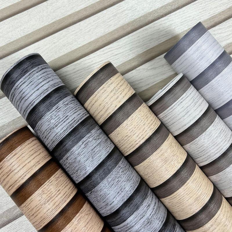 Wallpaper Dinding Motif Kayu Garis Panel Berserat Ukuran 45Cm X 1meter Wallpaper motif elegant 1