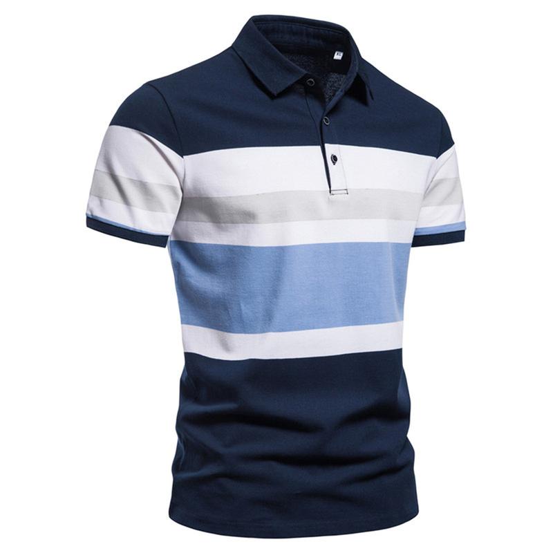 Product Introduction of Men Polo Men Shirt Short Sleeve Polo Shirt Contrast Color Polo New Clothing Summer Streetwear Casual Fashion Men Tops 6