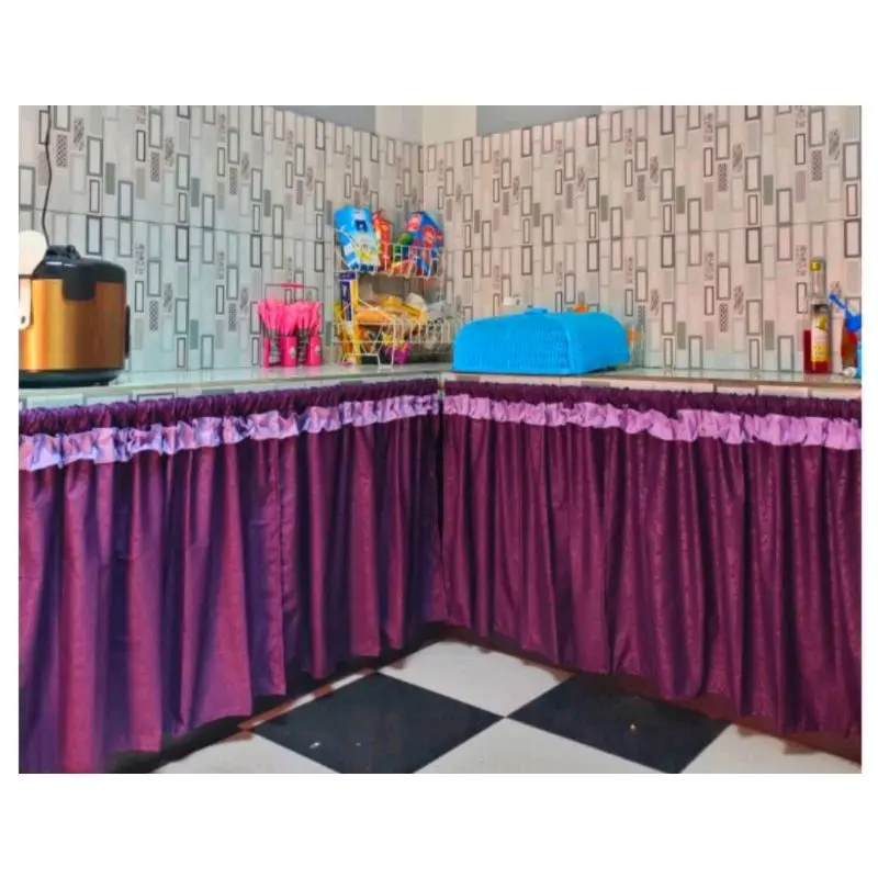 gorden kolong dapur ungu