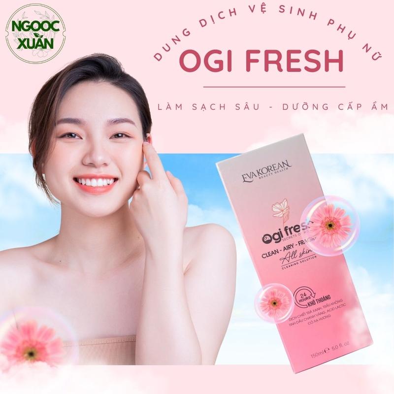 Dung Dịch Vệ Sinh Phụ Nữ OGIFRESH . Hỗ Trợ Làm Sạch , Khử Mùi , Trị Viêm Nấm Candida , Dưỡng Mềm Mại Vùng Kín 3