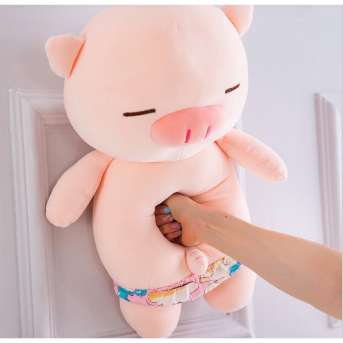 Product Introduction of {Ricky toy} Gấu Bông Heo Mặc Quần Chip Siêu Bựa (25cm---70cm) - Thú Bông Heo Mặc Quần Sịp Hài Hước Vải Miniso Siêu Mịn Thú Nhồi Bông Đồ Chơi 3