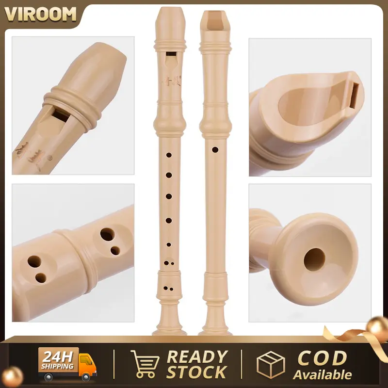 School Student Music Class 8-hole Soprano Recorder Clarinet Course Instrument Multi-functional and Durable Professional Soprano Easily Adjustable Syllable Recorder