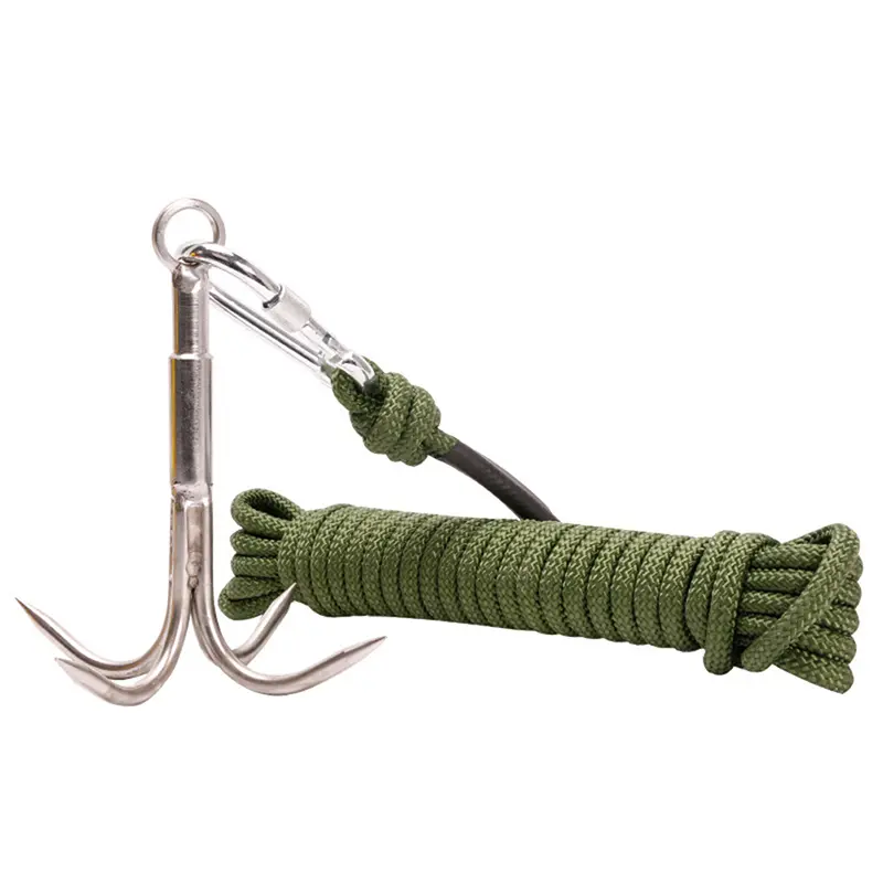 Móc khóa hàm bằng thép không gỉ, móc leo núi đa năng, móc chiến đấu, để đi bộ đường dài, cắm trại và câu cá ngoài trời, sử dụng đi bộ đường dài 7