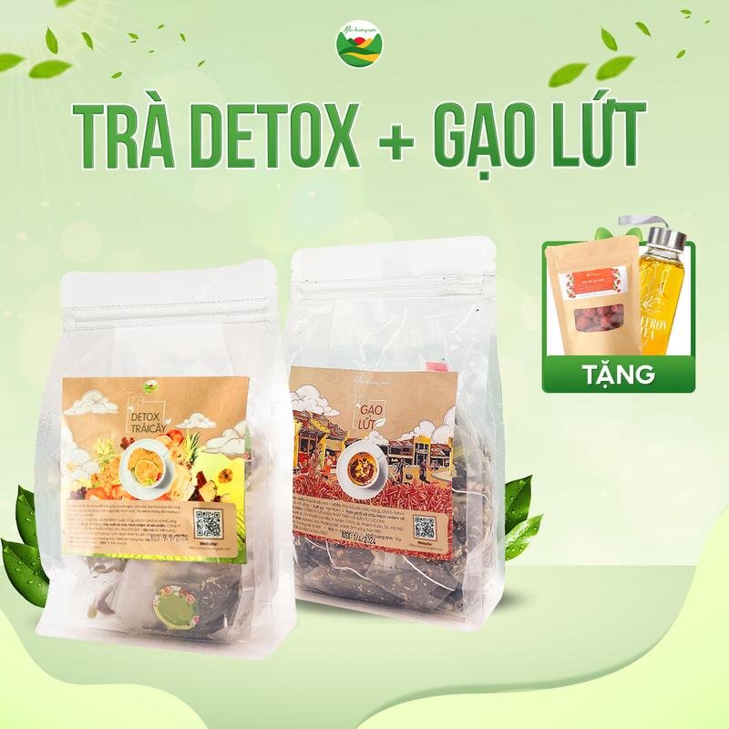 Combo 60 gói Trà Gạo Lứt + trà Detox - Hạng mục: Tea, Nước Trà, Chè, Chua