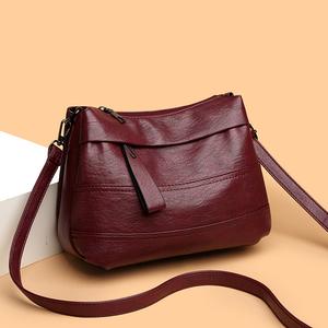A Solid Color Single Shoulder Bag Crossbody Bag, Detachable Adjustable Shoulder Strap, Multi-layer Partition, Versatile Large Capacity Fashion Single Shoulder Bag