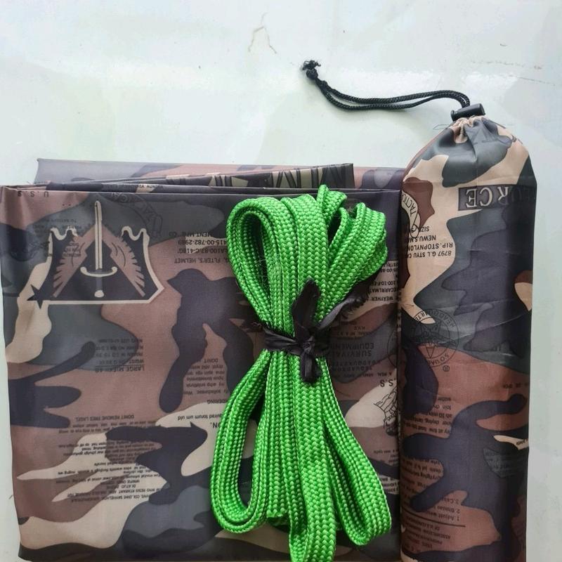 Võng dù 2 lớp: nhiều màu, dài 2,2m x 1,4m, tặng túi võng (kèm 4m dây dù bóng)#vongdu#võng dù#võng# Camping 1
