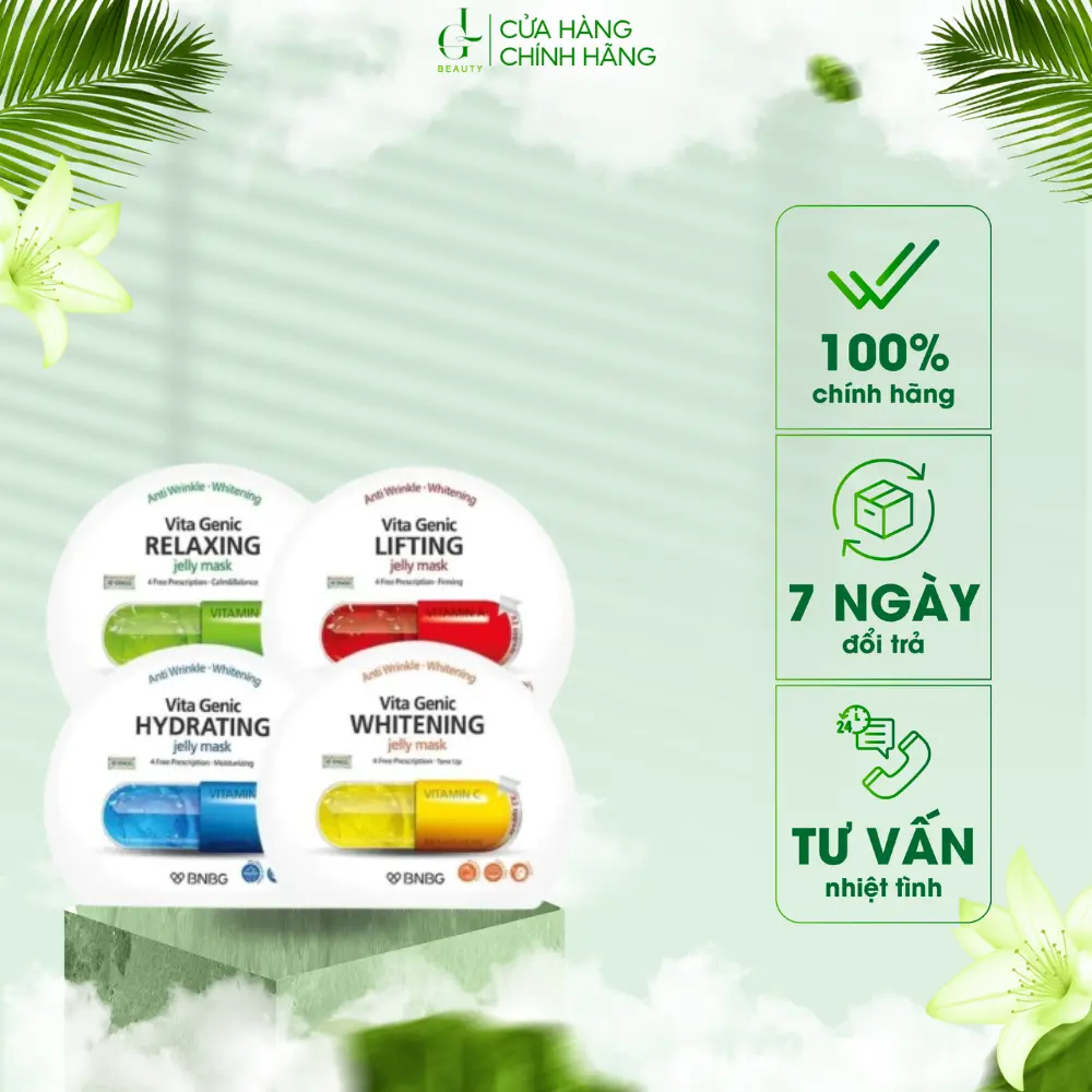 [GL Beauty] Combo 10 Mặt Nạ Dưỡng Da BNBG Vita Genic Jelly Mask 30ml