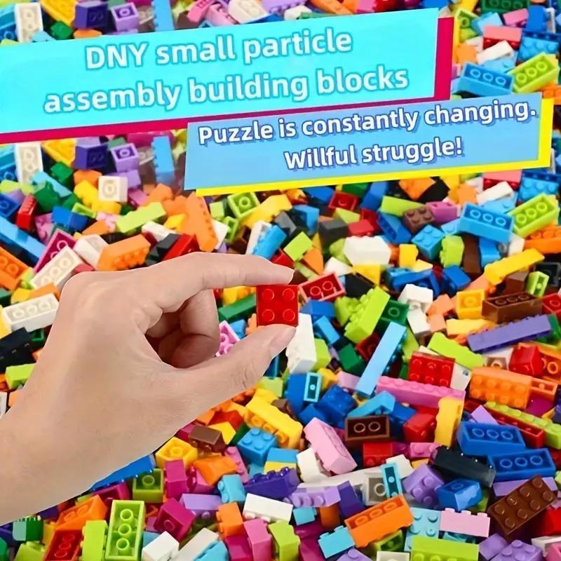 Building Blocks Toy (1 Set), Small Particle Building Blocks, Various Shapes, Free Assembly Learning Toys Decoration, Party Favors, Birthday Gifts 3