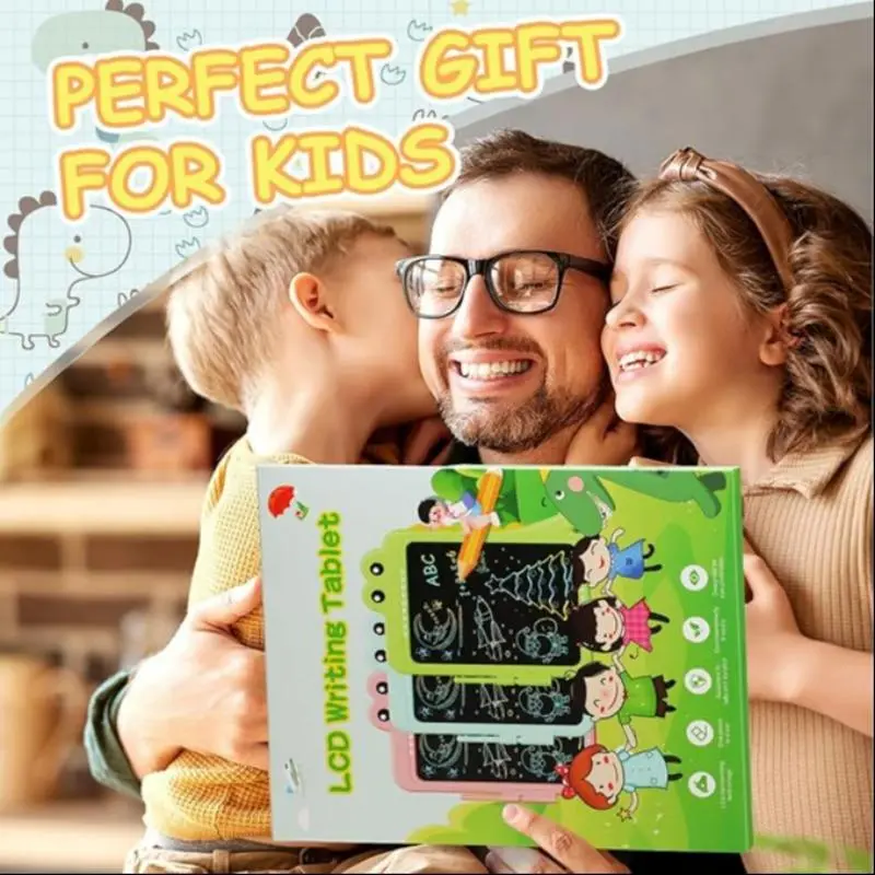 Cartoon Dinosaur Design LCD Writing Tablet, 1 Count Colorful Graffiti Board, Educational Toy for Kids, Learning Toy for Boys & Girls 8