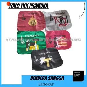 Bendera sangga pramuka (Penegas/perintis/Pencoba/Pelaksana/pendobrak)