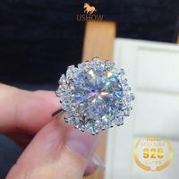 Gambar USHOW Platinum 5 Karat Berlian Penuh Delapan Hati Dan Delapan Panah PT950 Cincin Terbuka Penjualan Panas Wanita - [5 karat], Dapat disesuaikan dari USHOW Kab. Gresik 3 Tokopedia