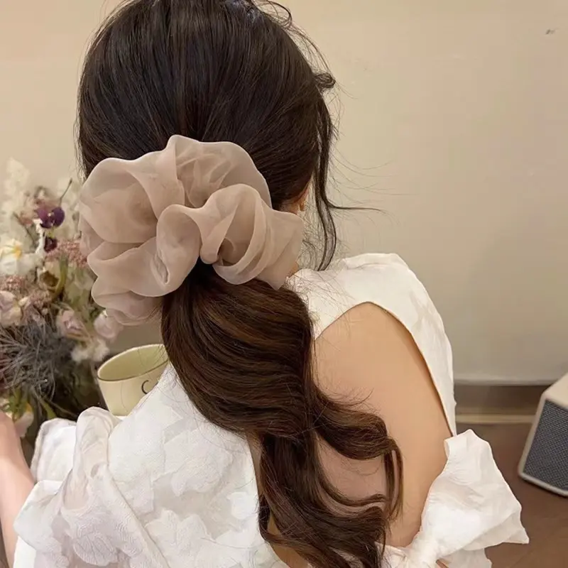 Scrunchie Voan, Phong Cách Ngọt Ngào Và Nhẹ Nhàng, Dây Buộc Tóc Thanh Lịch Và Dễ Phối Đồ Dây Buộc Tóc, Phong Cách Công Chúa Thanh Lịch Kiểu Pháp, Phụ Kiện Tóc Nữ Women 7