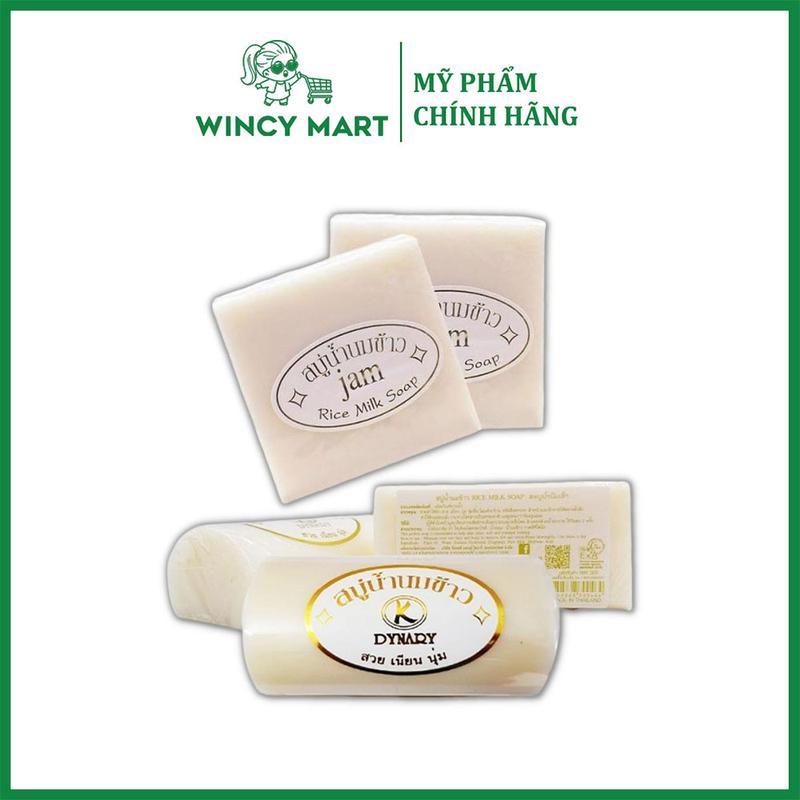 Combo 3 Bánh Xà Phòng, Xà Bông Cám Gạo - Sữa Dê Thái Lan Dynary, Jam Soap Làm Mịn Và Sáng Màu Da 65g - 100g Dưỡng Body Dưỡng Da Body