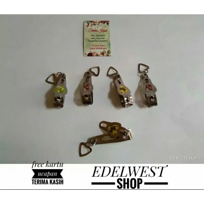 ISI 100PCS POTONG KUKU LOVE KEMASAN PLASTIK
