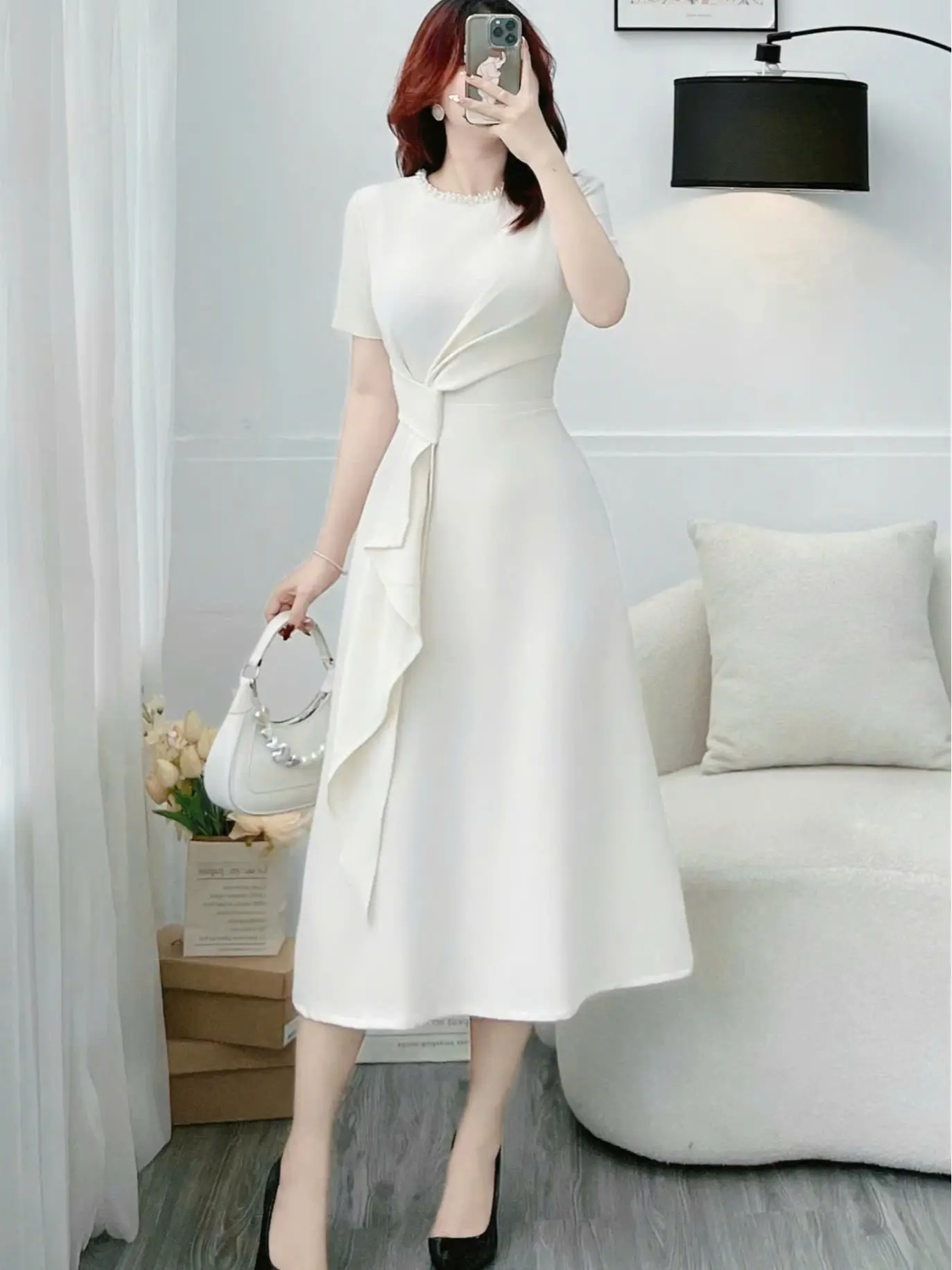 ĐẦM COTTON CHÉO Dáng Dài Thiết Kế TuTu Store Phù Hợp Để Đi Tiệc Dành Cho Nữ - Mã D903