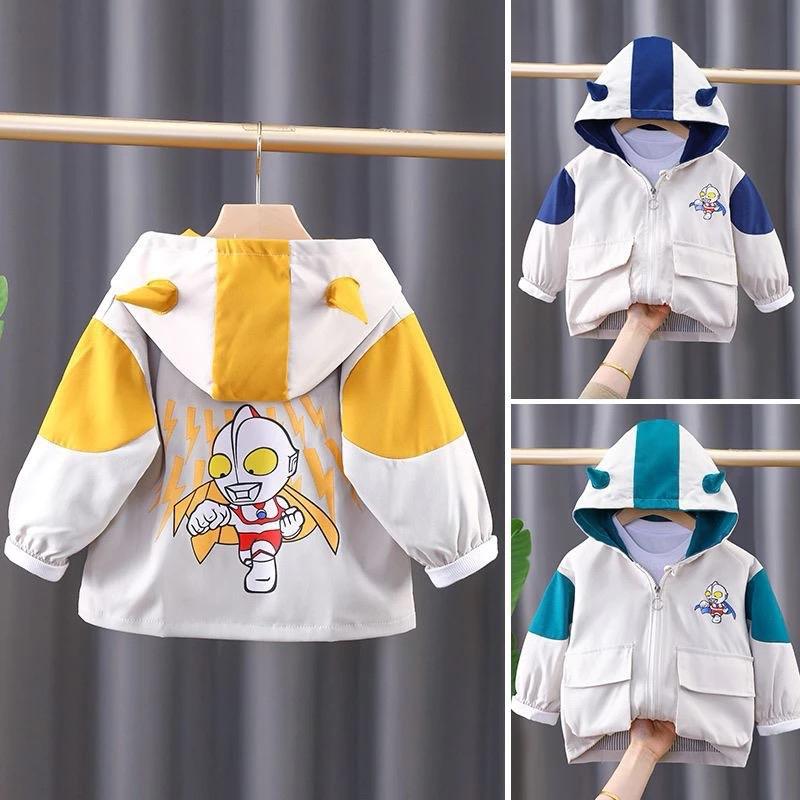 Áo khoác cho bé. Áo khoác gió in hình người máy siêu nhân đẹp cho bé yêu