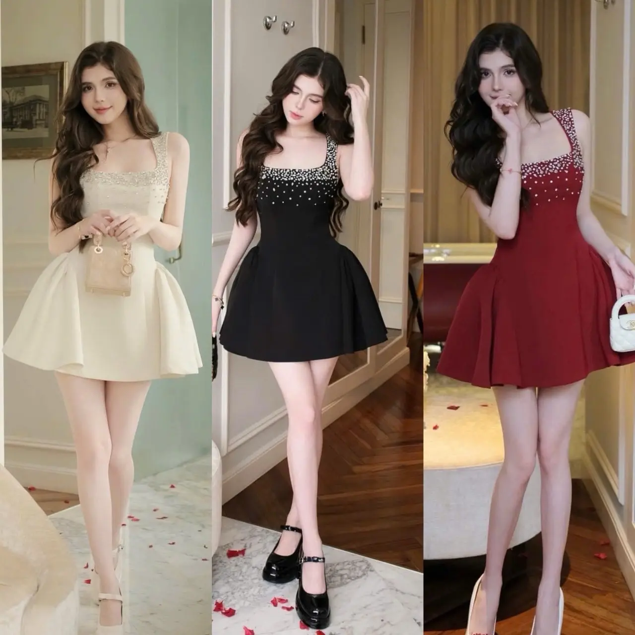 ̂ ̀   ,  d  - ĐẦM TAPTA CÓ MÚT KHÂU ĐÁ  From: <55kg