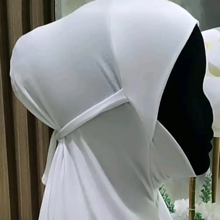 Syazam Hijab Ciput Tali Dagu Ninja Instan Kerudung Dewasa Dalaman Bahan Jersey Spandek Nyaman Tidak Melorot Praktis Stylish untuk Wanita 0