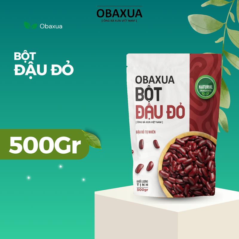 Obaxua Bột Đậu Đỏ 500Gr Say Mịn Dưỡng Da Mặt & Body - Sản Phẩm Tự Nhiên Cho Da Sáng Mịn