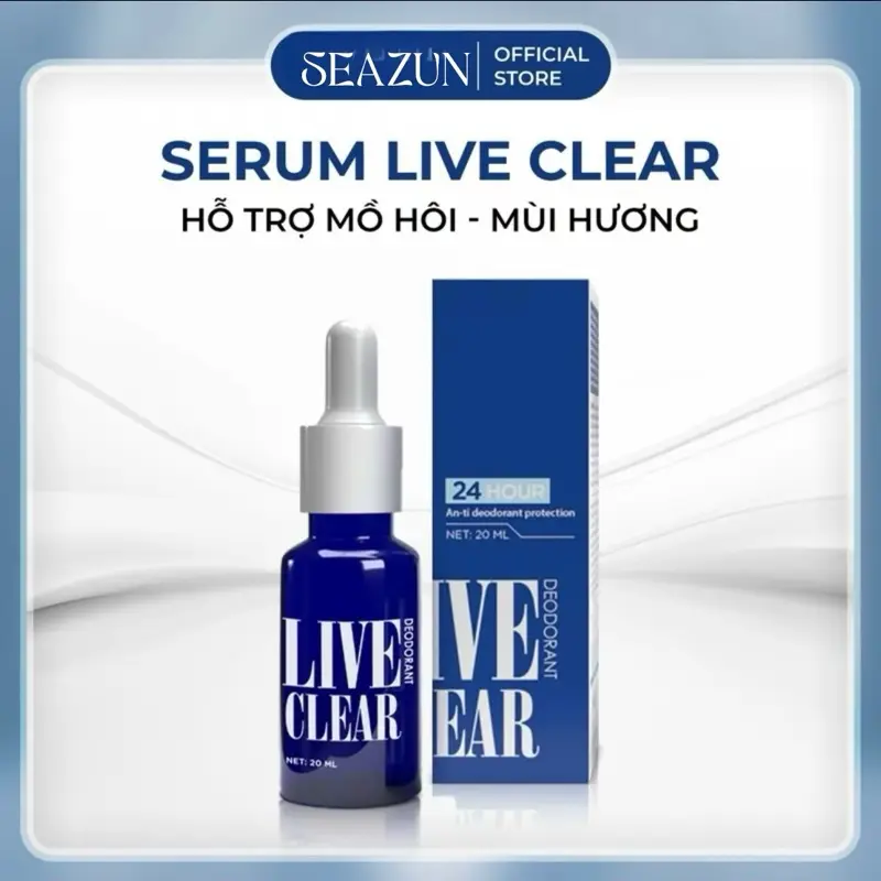 (KM) 1 Tặng 1 Serum Nách - hỗ trợ giảm khử mùi mồ hôi LIVE CLEAR | Thanh Tô Cosmetic Nữ Women