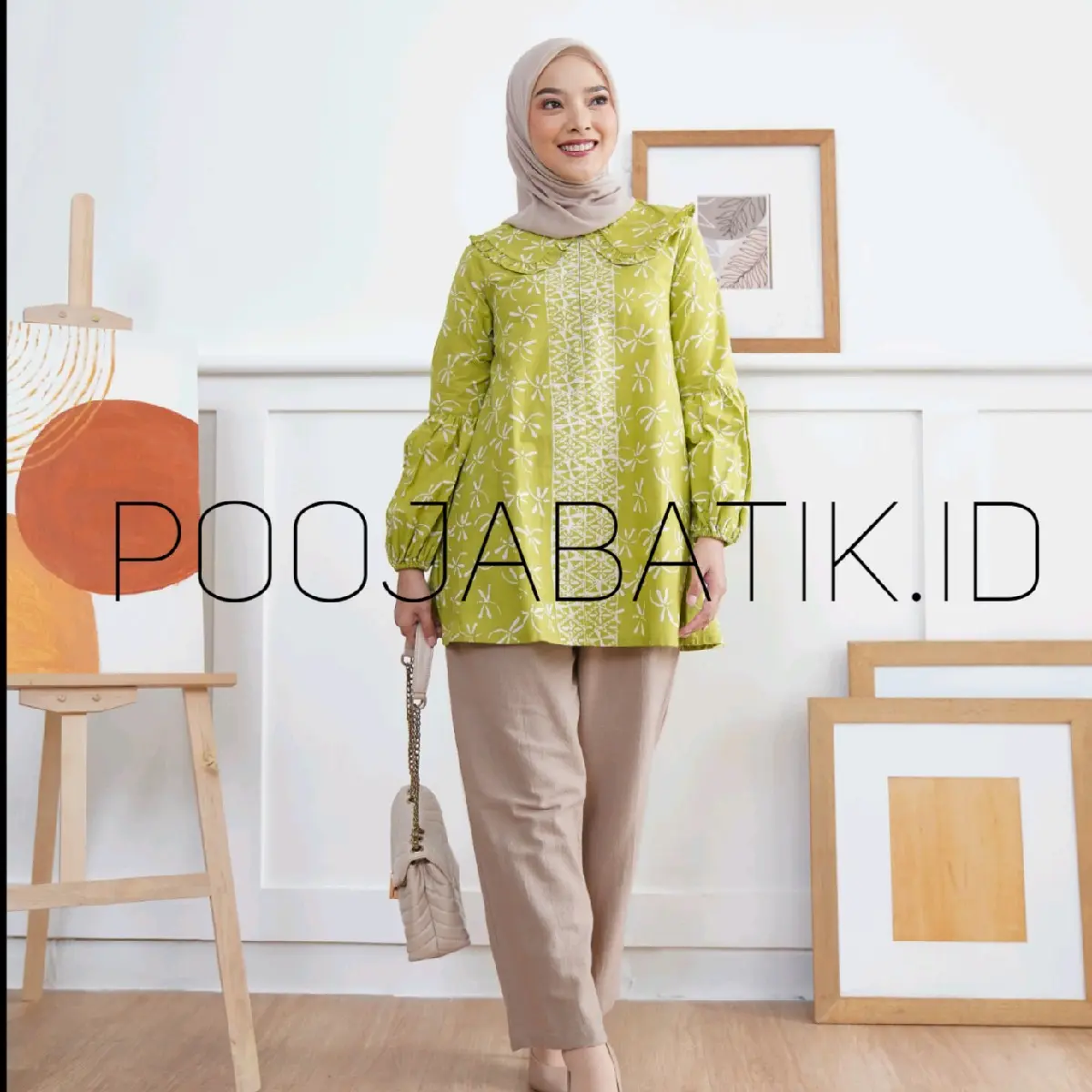 BLOUS CAPUNG BAJU KERJA ATSAN WANITA