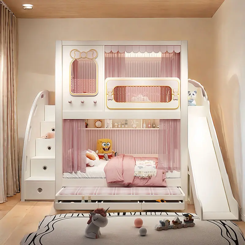 【SG Sellers】Bunk Bed Frame  Bunk Beds Loft Beds  Wooden Bunk Beds  High Low Bed  Slide Beds Same Size Bunk Beds Closet Bunk Beds  Large Bunk Beds With Drawers Mattress Sets
