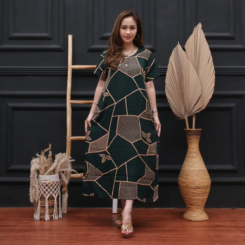 Daster Terkini Daster Harian Motif Bata Daster Murah (Naela Batik) Bisa Cod Busui Panjang Rayon 1