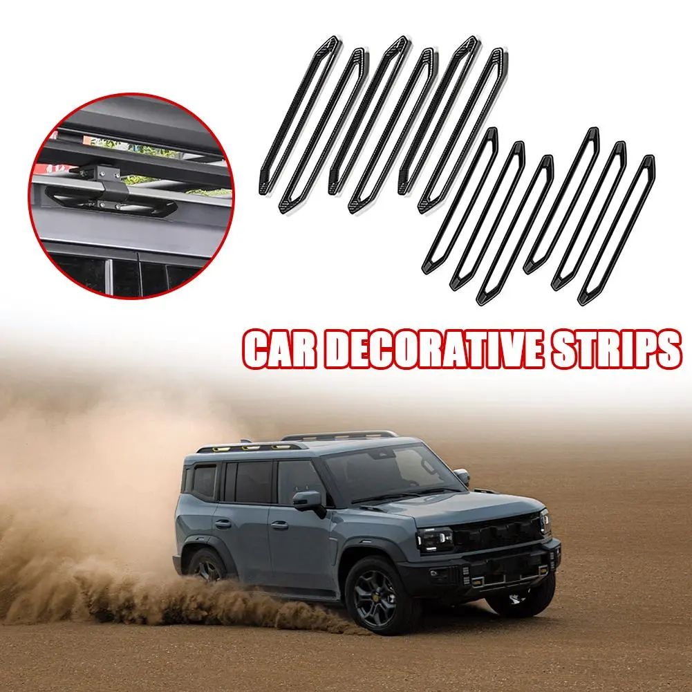 Roof Rack Trim Strip Luggage Rack Patch Car Stickers Decorating Decal Automobiles Parts For 23 Jettrip Chery Jetour Travel Ler T2