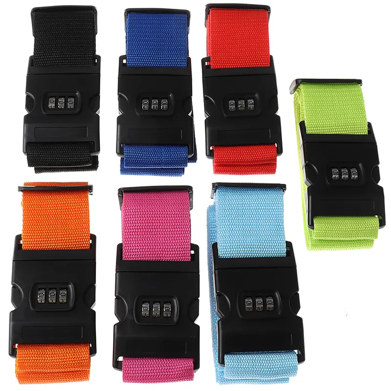 Dây Đeo Đóng Gói Nylon Bền, 1 Cái, Cho Vali Hành Lý Du Lịch, Khóa An Toàn, Thắt Lưng Da Phụ Kiện 4