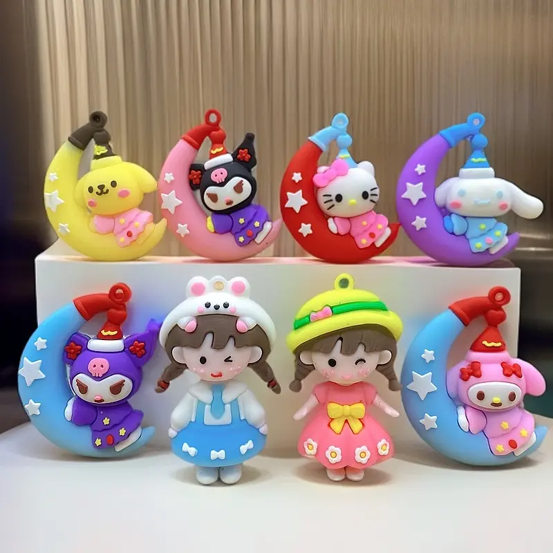 Búp Bê 3D Hoạt Hình, Chỉ Có Kuromi Và Thiết Kế Cô Gái Bện, Thủ Công Tự Làm 2