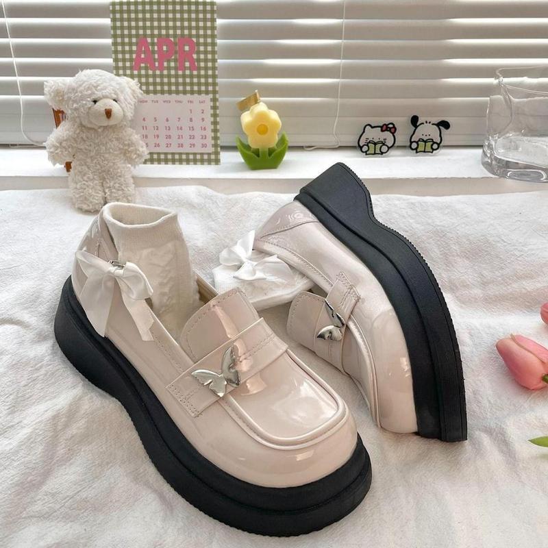 Giày Oxford nữ Đế Dày Đính Nơ Phong Cách Anh Quốc Sang Trọng LuxyShoes LX34