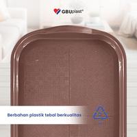 Gambar GBUplast Fiona Nampan Baki Saji Serbaguna 40 x 27 cm Food Tray Piring Teh dan Kopi NP-002 - ABU-ABU dari GBUplast Houseware Kota Tangerang 2 Tokopedia