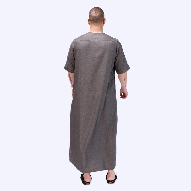 Product Introduction of Áo Choàng Dân Tộc Ả Rập, Dành Cho Nam Giới, Tay Áo Dài Và Ngắn, Váy Hồi Giáo Trung Đông, Phong Cách Châu Âu Và Mỹ Thoải Mái, Ngoại Cỡ, Giảm Giá Bán Chạy 4