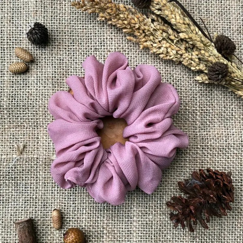 30pcs Souvenir Scrunchie Bahan Polycatton/Scrunchie Hijab/Paket ikat Rambut/Souvenir Pernikahan murah Karet korea cepol rambut Cepolan tile 3
