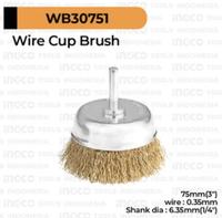 Gambar Wire Cup Brush (Bor 3") Kuningan INGCO WB30751 - Sikat Kawat Mangkok dari INGCO Tools by GUNKA Kota Tangerang Selatan 1 Tokopedia