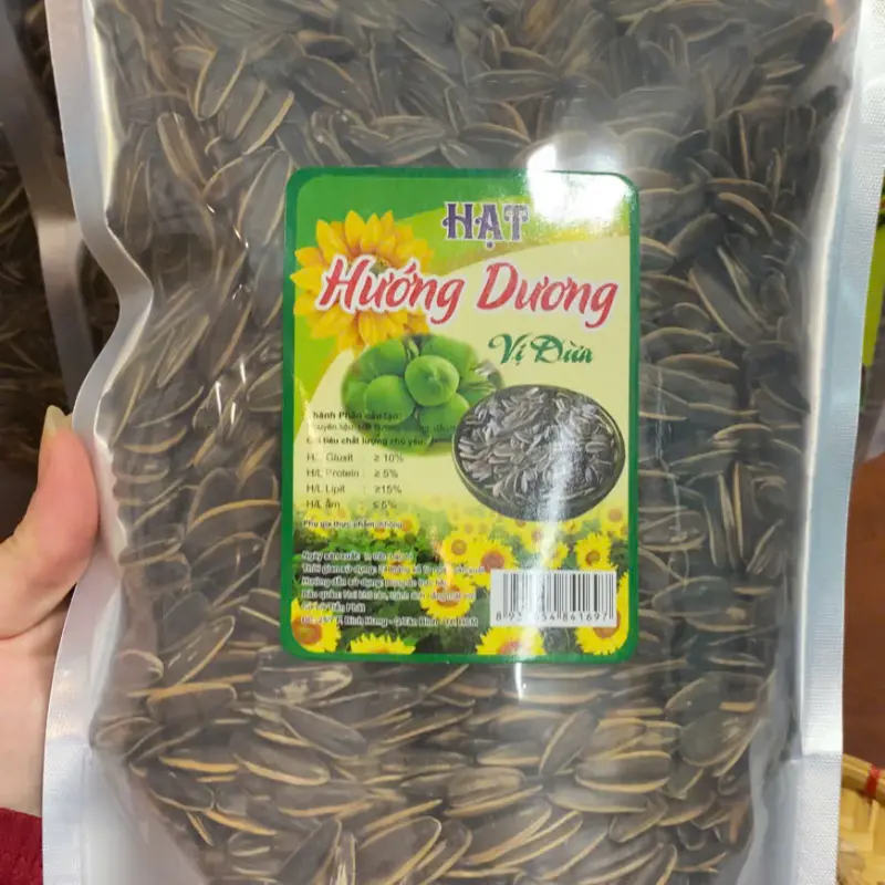 Hướng dương tẩm vị caramen, hạt hướng dương nguyên vị, hướng dương vị dừa , hướng dương vị óc chó,  hướng dương hiệu bà già ((túi zip 500gr) 8